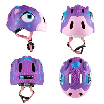 Crazy Safety - Horse Bicycle Helmet - Purple