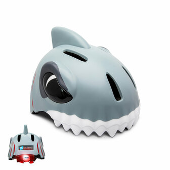 Crazy Safety - Shark Bicycle Helmet - Grey