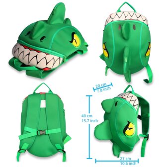 Crazy Safety -   Dragon Children Backpack - Green