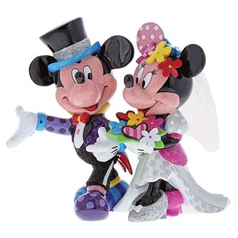 Disney BRITTO Mickey and Minnie Mouse Wedding Figurine