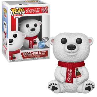 Funko POP! Coca-Cola Polar Bear Diamond 58 Exclusive