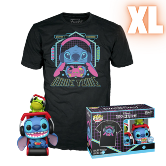 Funko POP! &amp; TEE Box Gamer Stitch w/ Frog - Disney Lilo &amp; Stitch Exclusive - XL Pre-Order