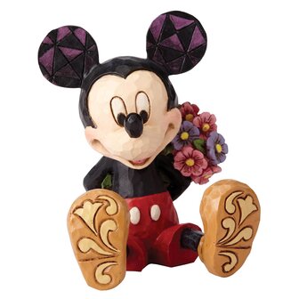 Disney Traditions Mickey Mouse with Flowers Mini Figurine