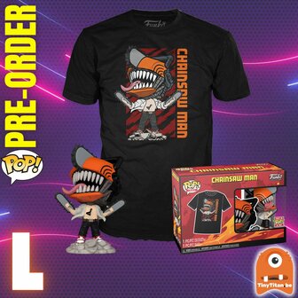 Funko POP! &amp; TEE Box Chainsaw Man - Chainsaw Man Exclusive - L Pre-Order
