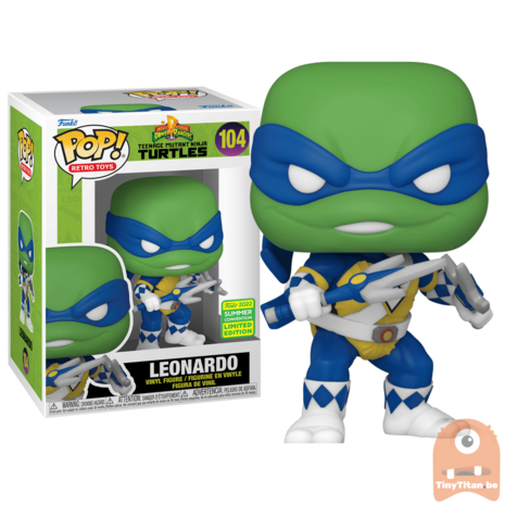 POP! Toys Leonardo Power Rangers - Teenage Mutant Ninja Turtles SDCC 2022 Exclusive LE - Pre-order - Funko POP! - Tiny
