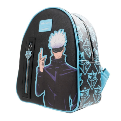 LOUNGEFLY JUJUTSU KAISEN GOJO MINI BACKPACK ENTERTAINMENT EARTH EXCLUSIVE