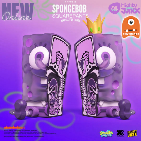 MIGHTY JAXX - XXPOSED SPONGEBOB SQUAREPANTS (KING JELLYFISH EDITION) 16CM