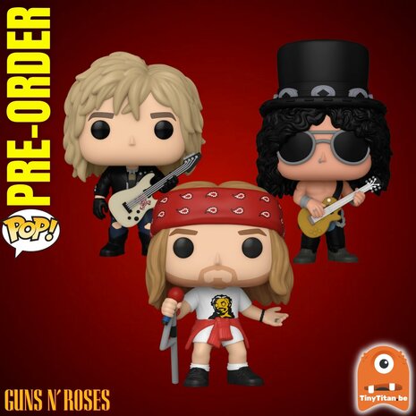 Funko POP! Bundle of 3 80's Guns N Roses ROCK Pre-Order