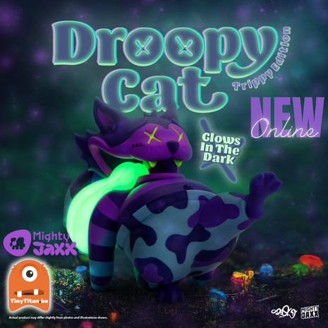 MIGHTY JAXX - DROOPY CAT (TRIPPY EDITION) BY POOL 16 - 23CM