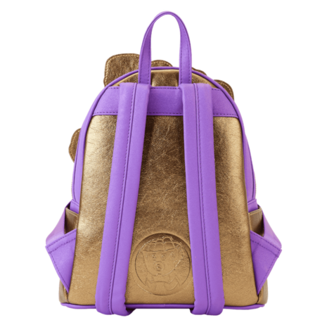 LOUNGEFLY Marvel Metallic Thanos Gauntlet Mini Backpack