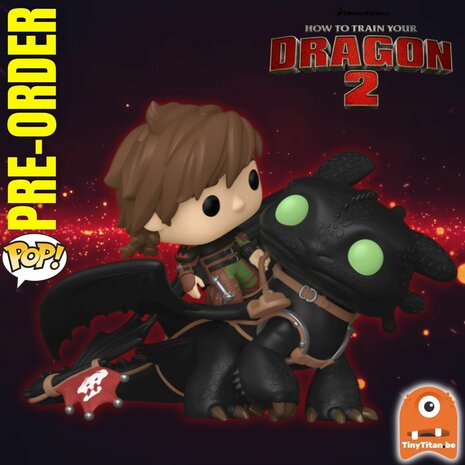 Funko POP! Ride DLX Hiccup w/ Toothless 123 How To Train A Dragon Pre-Order