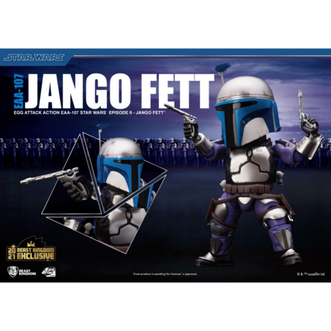 Beast Kingdom EGG Attack Action EAA-107 STAR WARS EP II Jango Fett