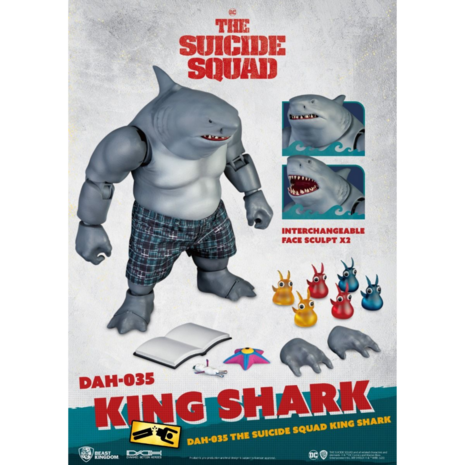 Beast Kingdom  DAH-035 The Suicide Squad King Shark Nanaue - Suicide Squad