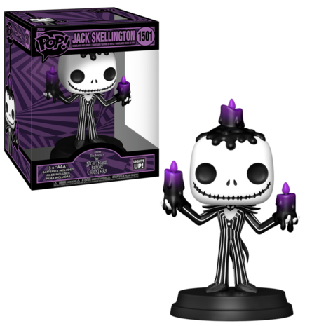 Funko POP! SUPER LIGHTS AND SOUNDS JACK SKELLINGTON 1501 HOLDING CANDLES Pre-Order