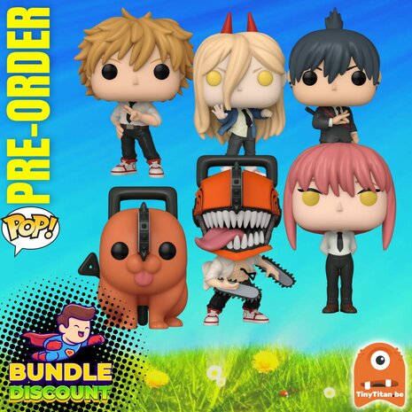 Funko POP! Super Discount Bundle of 6 Chainsaw Man Pre-Order