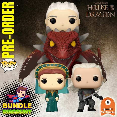 Funko POP! Super Discount Bundle of 3 House of The Dragon Pre-Order