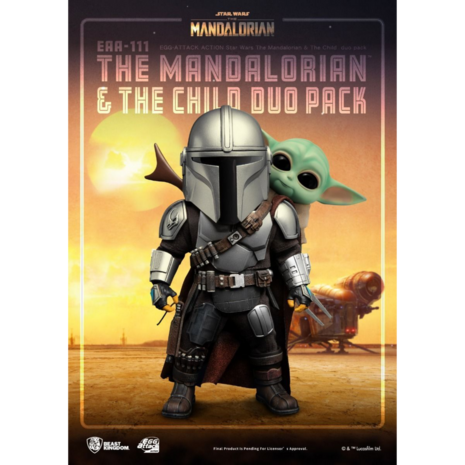 Beast Kingdom EGG Attack Action EAA-111 The Mandalorian & The Child duo pack