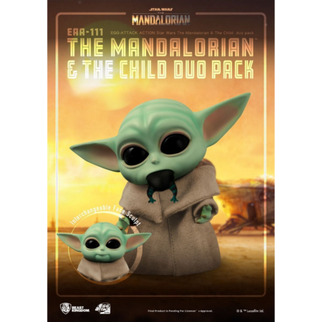 Beast Kingdom EGG Attack Action EAA-111 The Mandalorian & The Child duo pack