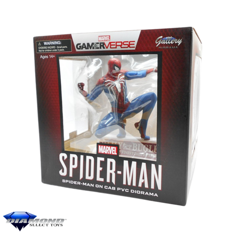 Diamond Gallery MARVEL - Spider-Man on Taxi - Diorama 23cm