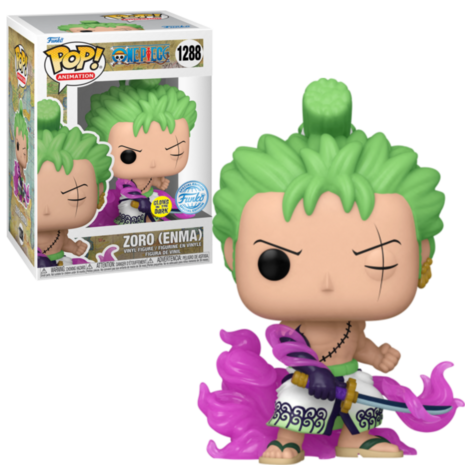 Funko POP! One Piece - Zoro w/ Enma GITD 1288 Exclusive Pre-order