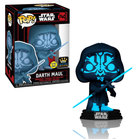 Funko POP! Darkside Darth Maul Holo Glow in the Dark 740 Star Wars Exclusive Pre-order