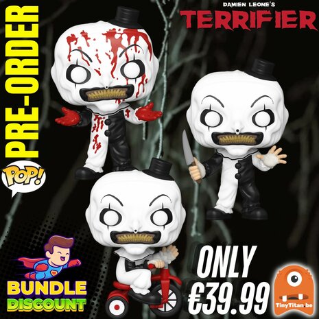 Funko POP! Super Bundle Discount of 3 Terrifier Pre-Order