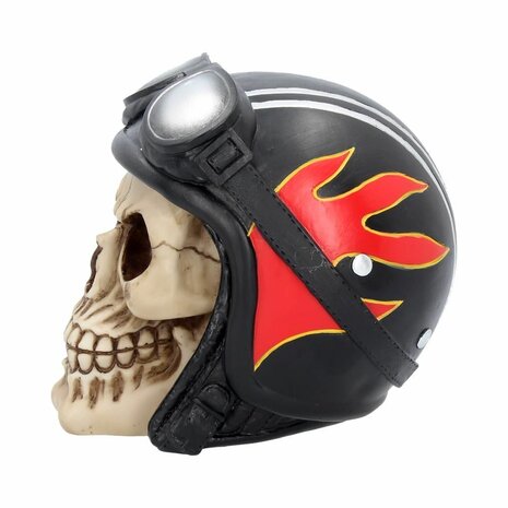 Nemesis Now - Hell Fire Biker Flame Helmet Skull 15cm