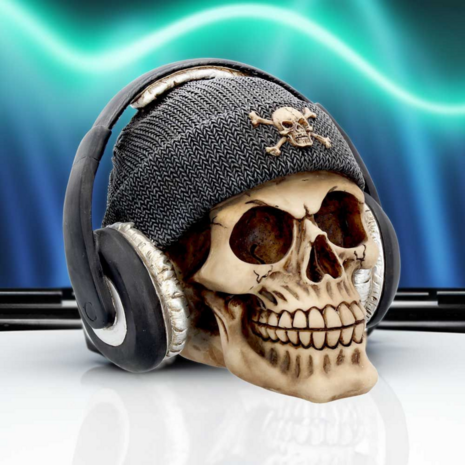 Nemesis Now - Dead Beat Headphones Skull 17cm