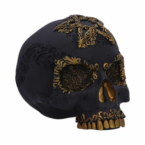 Nemesis Now - Divine Demise Black and Gold Skull 15.5cm