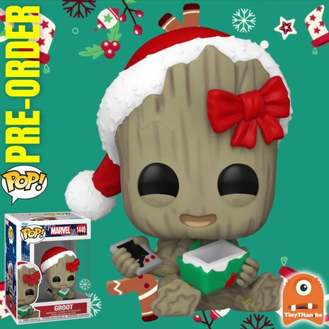 Funko POP! Groot w/ bow 1440 Holiday 24 Pre-Order