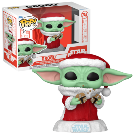 Funko POP! Grogu Santa 747 Holiday 24 Star Wars Pre-Order