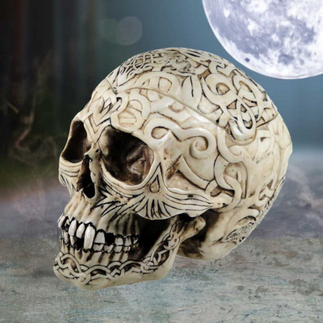 Nemesis Now - Skull Box Engraved With Celtic Patterns 20cm