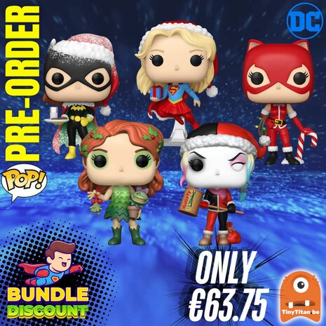 Funko POP! Super Discount Bundle of 5 Holiday 24 DC Pre-Order