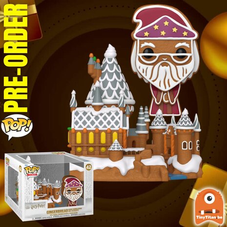 Funko POP! Town Albus Dumbledore and Hogwarts (Gingerbread) 42 Harry Potter Holiday Pre-Order