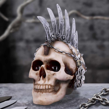 Nemesis Now - Chain Blade Mohican Mohawk Knife Skull 17.5cm