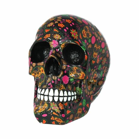 Nemesis Now - Viva! Day of the Dead Print Skull 19cm