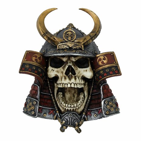 Nemesis Now - Kabuto Armoured Samurai Warrior Skull 26.6cm