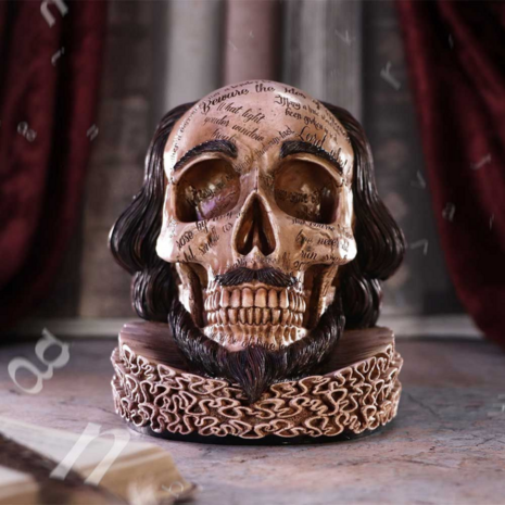 Nemesis Now - Shakespeare's Legacy Skull 16cm