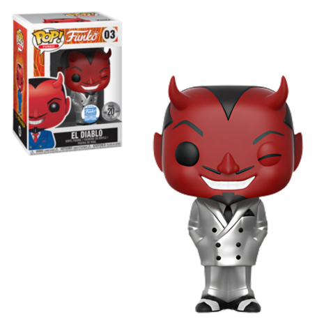 Funko POP!  El Diablo Silver Suit 03 Funko Exclusive Vaulted 9.5/10