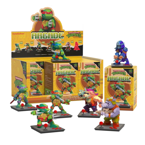 Mighty Jaxx - Arcade: Teenage Mutant Ninja Turtles - BlindBox Tray Of 6 Pre-Order