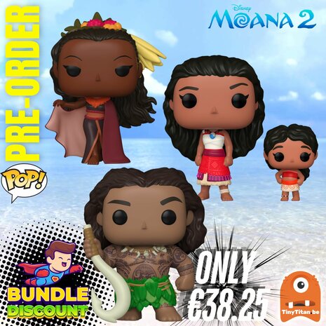 Funko POP! Super Discount Bundle of 3 Disney Moana 2 Pre-Order