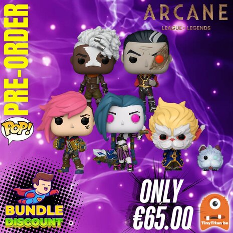 Funko POP! Super Discount Bundle of 5 Arcane League of Legends Pre-Order