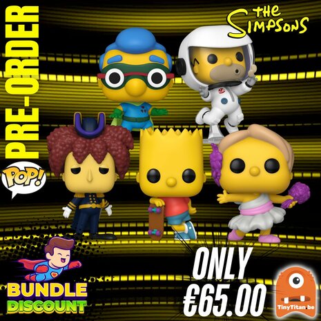 Funko POP! Super Discount Bundle of 5 The Simpsons Pre-Order