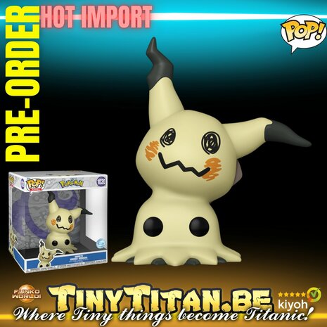 Funko POP! Mimikyu 10 INCH 1020 Pokemon Exclusive Pre-order