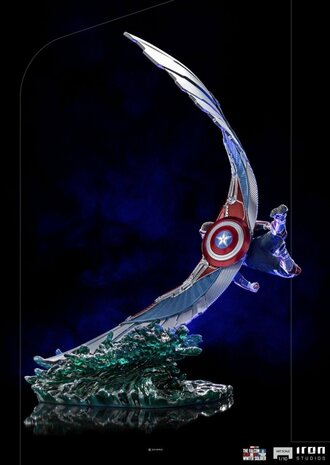 Iron Studios - Statue Captain America Sam Wilson (Deluxe) -The Falcon and the Winter Soldier - Art Scale 1/10