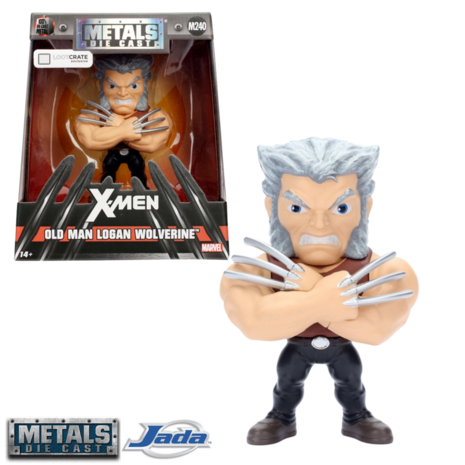 Metal Die Cast - Old Man Logan Wolverine M240 Marvel 4 INCH 