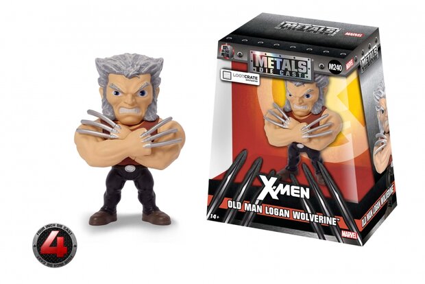 Metal Die Cast - Old Man Logan Wolverine M240 Marvel 4 INCH 