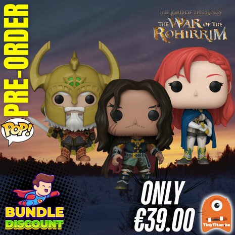 Funko POP! Super Discount Bundle of 3 The War of Rohirrim LOTR Pre-Order