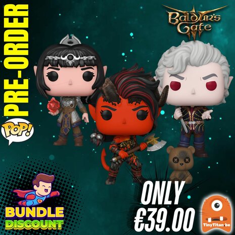 Funko POP! Super Discount Bundle of 3 Baldur's Gate 3 Pre-Order