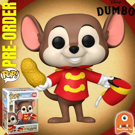 Funko POP! Timothy Q. Mouse 1536 Disney Dumbo Pre-Order